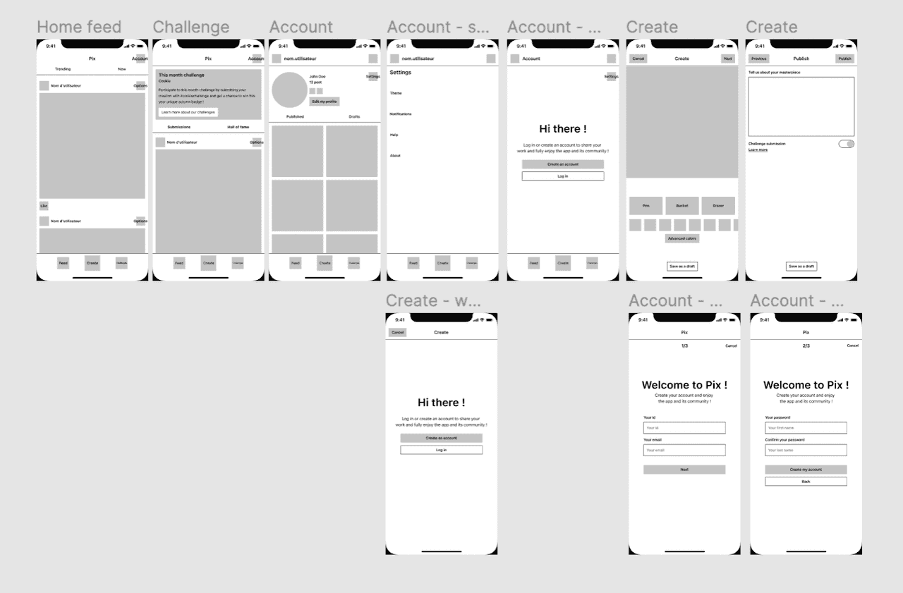 [Fig.1] Pix wireframes!